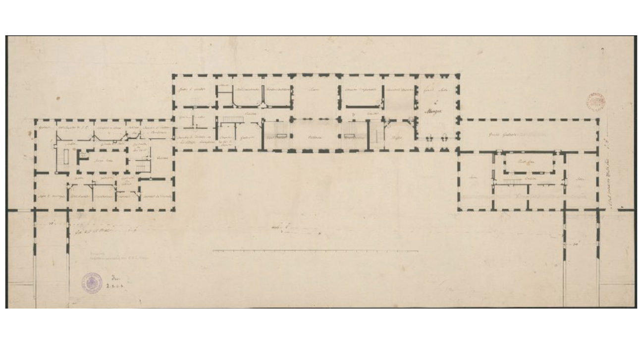 Grundriss Schloss Hohenheim 1782