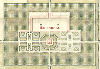 Detail Topographischer Plan von Hohenheim, Corps des Guides, 1772