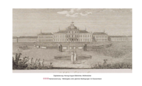 Ansicht Schloss Hohenheim von 1801 (Carl Urban Keller)