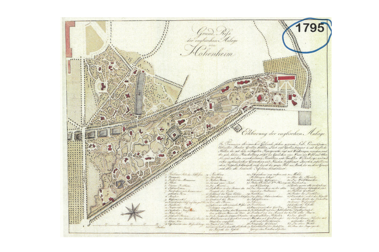 Das Dörfle, Plan von Victor von Heideloff 1795