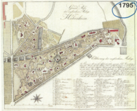 Das Dörfle, Plan von Victor von Heideloff 1795