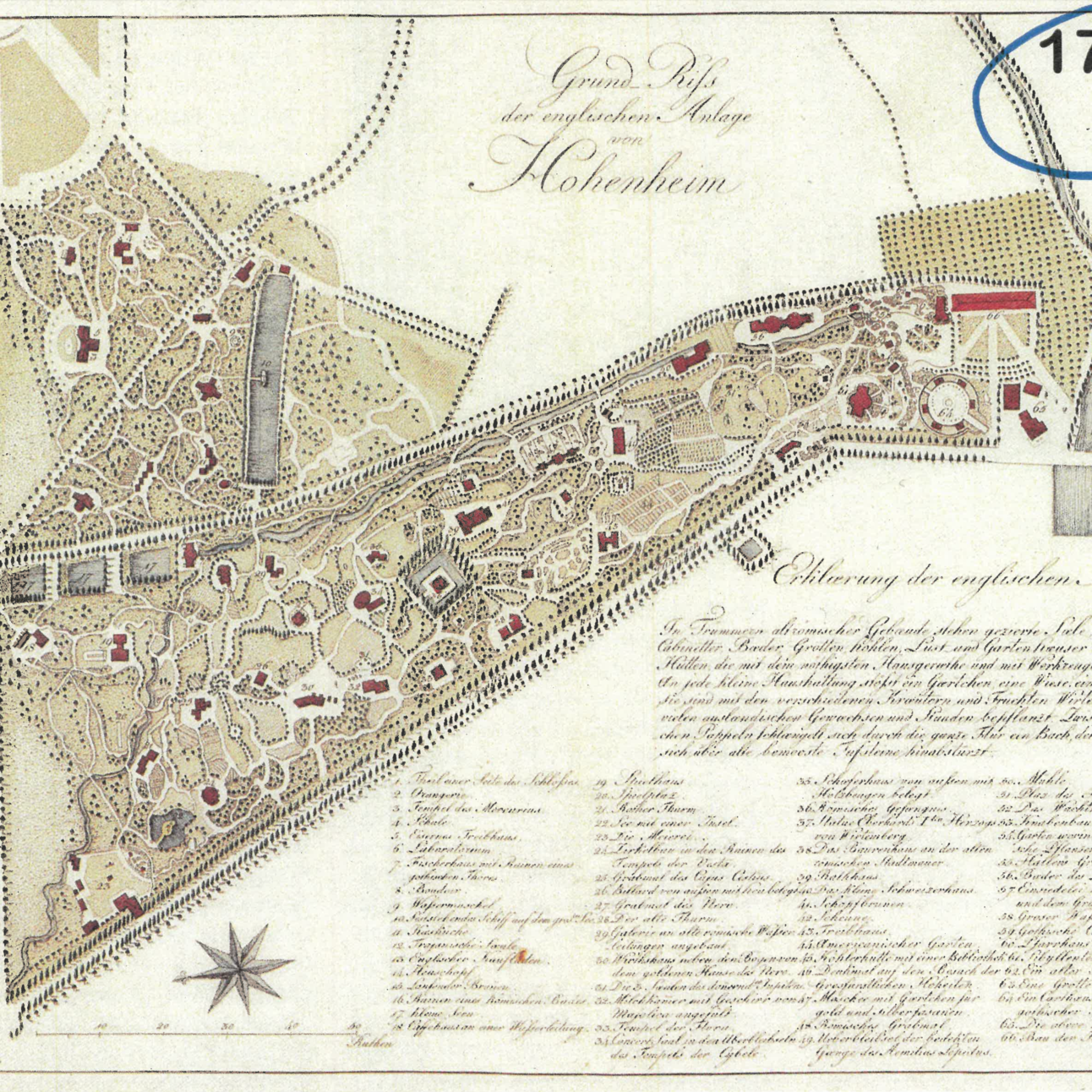 Das Dörfle, Plan von Victor von Heideloff 1795